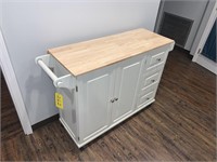 Drop down table/Kitchen island with drawers (44 ½)