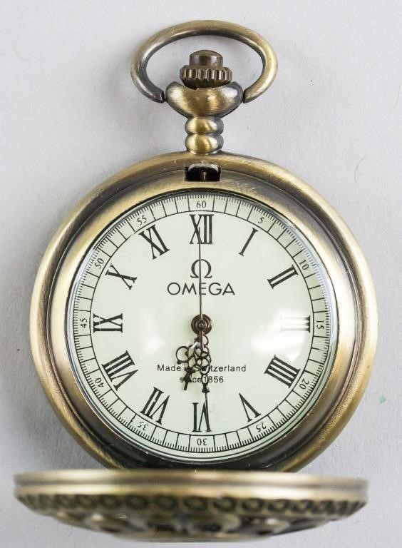 Antique Omega 17 Jewels Pocket Watch Filigree