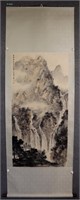 Chinese Ink Color Scroll Painting,Signed