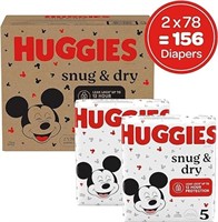 Huggies Size 5 Diapers, Snug & Dry Baby Diapers,