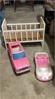 Doll crib, Barbie cars