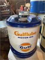 Gulf Lube Motor Oil Can