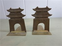 Pair of Brass Folding Asian Bookends