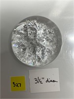 Snowflake Glass Paper weight