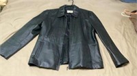 Worthington Black Leather Jacket X Large