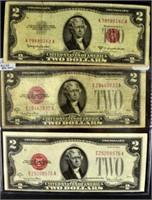 3-1928 $2 Red Seal United States Notes