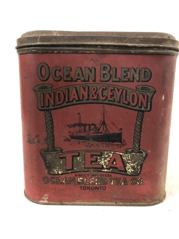 VINTAGE OCEAN BLEND TEA TIN