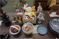 assortment of ceramic ornaments-figures, Easter,