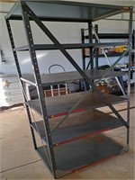 Metal shelving unit 3 ft W x 75"H