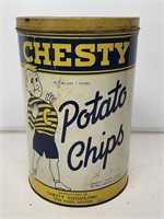 Chesty Potato Chip Can with Lid