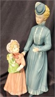 Vnt. Home Interior Lady & child figurine