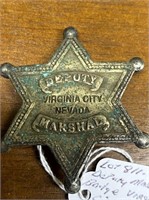 OLD DEPUTY MARSHALL BADGE NEVADA