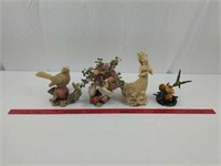 4 composite figurines