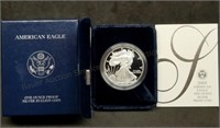 2005 1oz Proof Silver Eagle w/Box & Papers