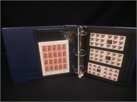 Binder of US Stamp Sheets and Individual Stamps