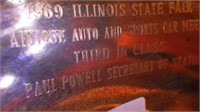 Silver Plate Trophy  from car show(Paul Powel)