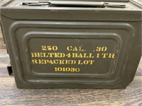 Original WWII issue ammo can with 250 round WWII i