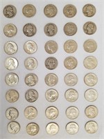 40 Washington Silver Quarters