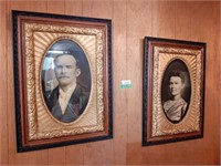 Pair of ancestor portraits