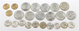 GROUP of 24 MODERN DOLLAR COINS