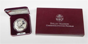 1999 DOLLEY MADISON PROOF DOLLAR in BOX (NO COA)