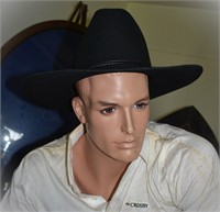 Black Wrangler Bailey Cowboy Hat size 7 1/2