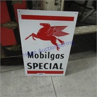 Mobilgas Special tin sign, 21.5 x 13.5