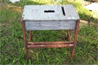 Rusty Outdoor Side Table