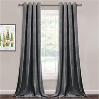 NEW Extra Long Velvet Curtain Panels Blackout