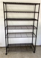 6' Shelving unit on casters