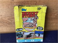 Desert storm trading cards full case