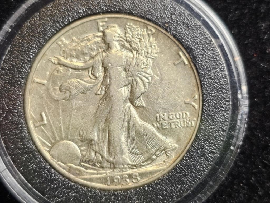 1938D Liberty Walking Half Dollar