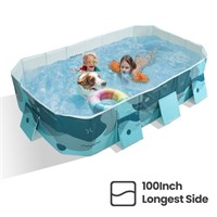 E9994  MaxKare Foldable Inflatable Pool, 100" x 66