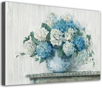 Vintage Flowers Canvas Wall Art