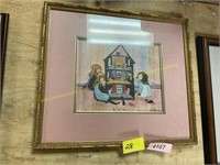 P.Buckley Moss "The Doll house" signed/date art