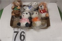 5 Shirt Tail Stuffed Animals