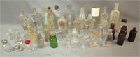 Large Collection of Small Vintage Glass Bottles