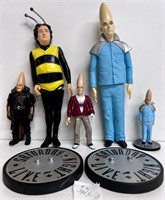 LOT (5) SATURDAY NIGHT LIVE FIGURES MOONHEAD