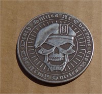 Army Skull Hobo Style Challenge Coin