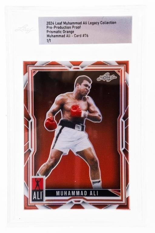 Muhammad Ali 2024 Leaf Legacy Collection 1/1 Pre-P