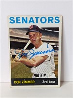 Don Zimmer Autograph Card