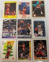 Sheet Of 9 Dominque Wilkins Basketball Cards