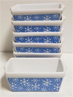 (6) Celebrate It Christmas Mini Ceramic Loaf Pans