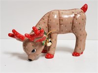 Vtg Christmas Deer Reindeer Kimple Mold Ceramic