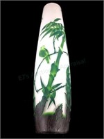 16in Emile Gallé Style Glass Bamboo Vase