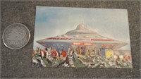 Braniff Airways Space Rover Flying Saucer Postcard