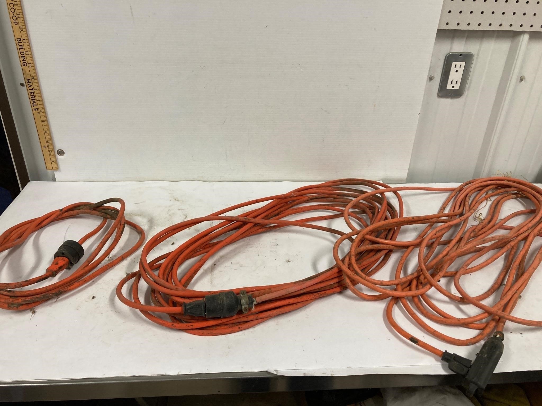 3 extension cords. 10 to 25 ft