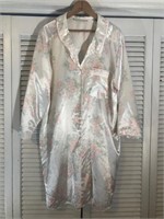 VINTAGE ERIKA TAYLOR FLORAL SLEEP SHIRT LARGE