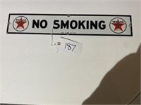 Texaco No Smoking Sign Porcelain