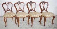 Set of 4 balloon back chairs
